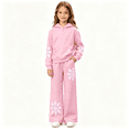 thumbnail image 1 of Mooqilaa Girls Outfit Sets Long Sleeve, Casual Spring Fall 2 Piece Graphic Girls Clothing Sets Size 14-16 Pink, 1 of 7