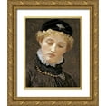 thumbnail image 1 of Moore, Albert Joseph 26x32 Gold Ornate Wood Framed with Double Matting Museum Art Print Titled - Ellen Terry, 1 of 4