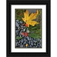 thumbnail image 1 of Moore, Brian 23x32 Black Ornate Wood Framed with Double Matting Museum Art Print Titled - Maple Leaves II, 1 of 4
