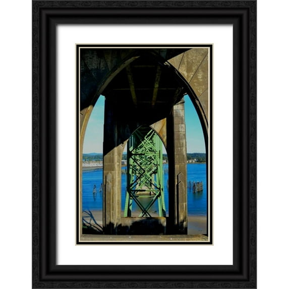 Moore, Brian 23x32 Black Ornate Wood Framed with Double Matting Museum Art Print Titled - St. Johns Arches I