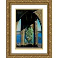 thumbnail image 1 of Moore, Brian 23x32 Gold Ornate Wood Framed with Double Matting Museum Art Print Titled - St. Johns Arches I, 1 of 4
