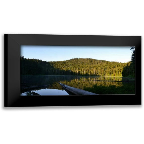 Moore, Brian 24x14 Black Modern Framed Museum Art Print Titled - Morning at the Lake VI