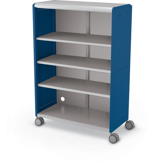 Moore Compass Cabinet - Grande -Shelves / Casters - Navy