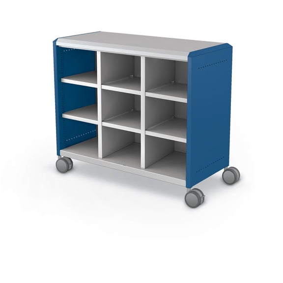 Moore Compass Cabinet - Maxi H2 -Cubbies / Casters - Navy
