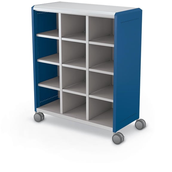 Moore Compass Cabinet - Maxi H3 -Cubbies / Casters-Navy