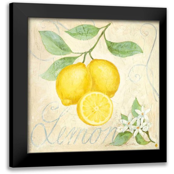 Moore, Linda 12x12 Black Modern Framed Museum Art Print Titled - Lemon