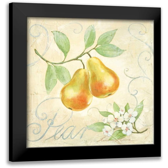Moore, Linda 12x12 Black Modern Framed Museum Art Print Titled - Pear