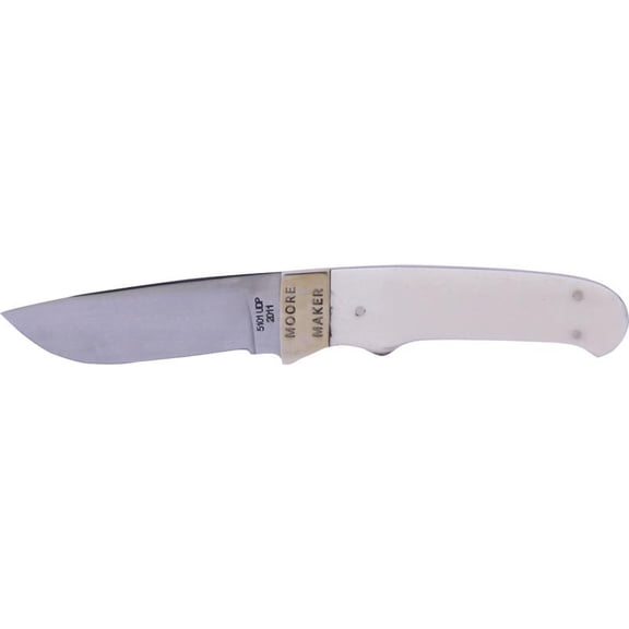 Moore Maker White Drop Point With Sheath