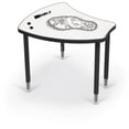 thumbnail image 1 of Moore Porcelain Desktop - Standard Shapes Desk With Platinum Direct Mount Shapes Legs, 1 of 5