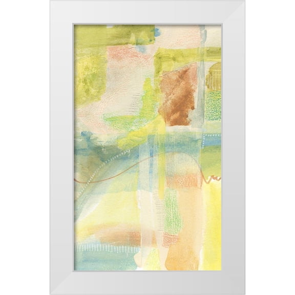 Moore, Regina 10x14 White Modern Wood Framed Museum Art Print Titled - Pastel Bond III