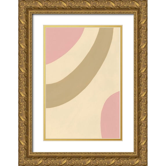 Moore, Regina 11x14 Gold Ornate Wood Framed with Double Matting Museum Art Print Titled - Organic Neutral II