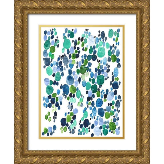 Moore, Regina 11x14 Gold Ornate Wood Framed with Double Matting Museum Art Print Titled - Sea Glass Spirit II
