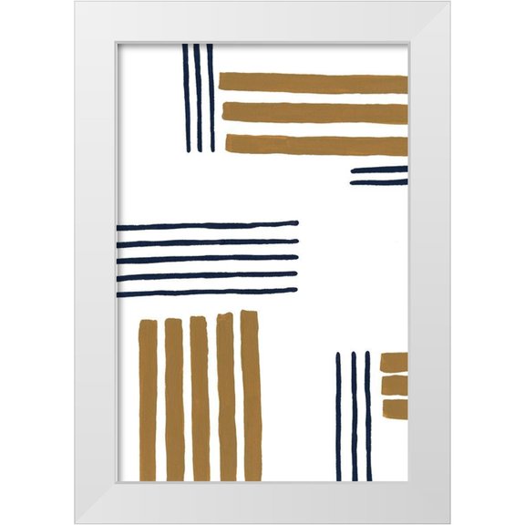 Moore, Regina 11x14 White Modern Wood Framed Museum Art Print Titled - Underscore II