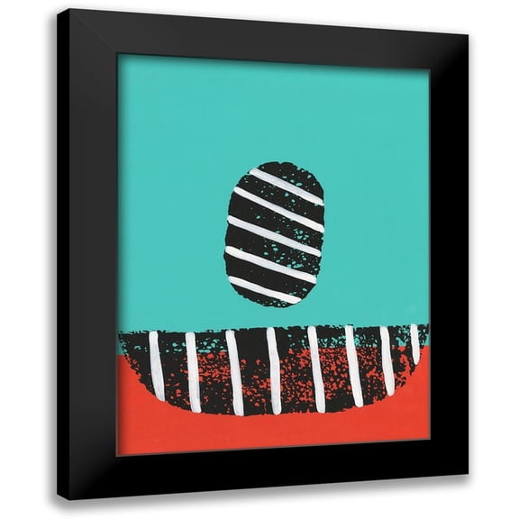Moore, Regina 12x14 Black Modern Framed Museum Art Print Titled - Colorful Isolation I