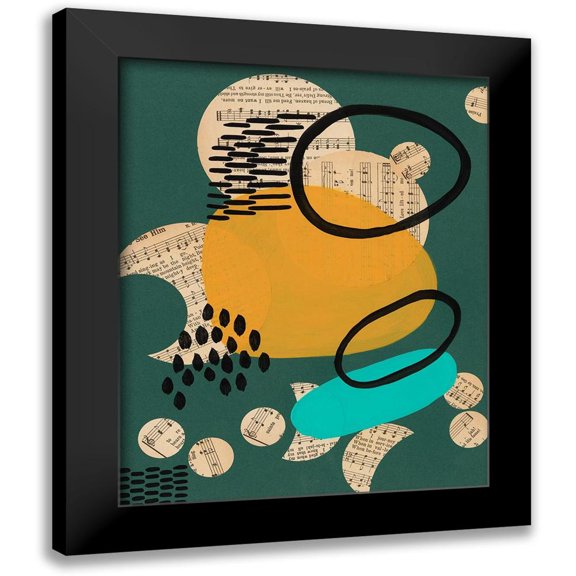 Moore, Regina 12x14 Black Modern Framed Museum Art Print Titled - Contemporary Configuration II