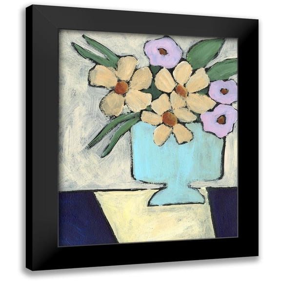Moore, Regina 12x14 Black Modern Framed Museum Art Print Titled - Distressed Bouquet II