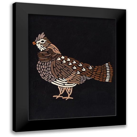 Moore, Regina 12x14 Black Modern Framed Museum Art Print Titled - Forest Dweller VI