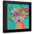 thumbnail image 1 of Moore, Regina 12x14 Black Modern Framed Museum Art Print Titled - Jubilant Floral I, 1 of 5