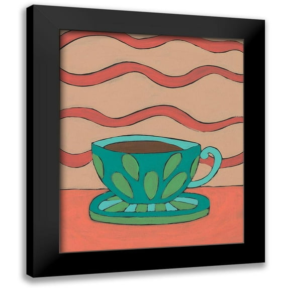 Moore, Regina 12x14 Black Modern Framed Museum Art Print Titled - Mid Morning Coffee IX