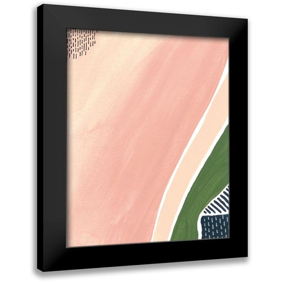 Moore, Regina 12x14 Black Modern Framed Museum Art Print Titled - Simple Marks II