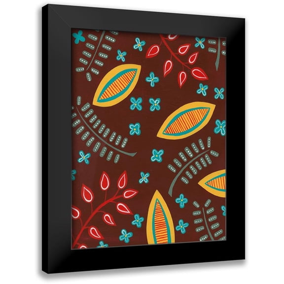 Moore, Regina 12x14 Black Modern Framed Museum Art Print Titled - Stylized Motif I