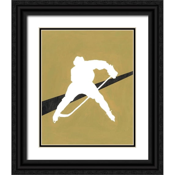 Moore, Regina 12x14 Black Ornate Wood Framed with Double Matting Museum Art Print Titled - Its All About the Game VIII