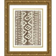 thumbnail image 1 of Moore, Regina 12x14 Gold Ornate Wood Framed with Double Matting Museum Art Print Titled - Ancestral Marks VI, 1 of 4