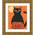 thumbnail image 1 of Moore, Regina 12x14 Gold Ornate Wood Framed with Double Matting Museum Art Print Titled - Halloween Fun V, 1 of 4