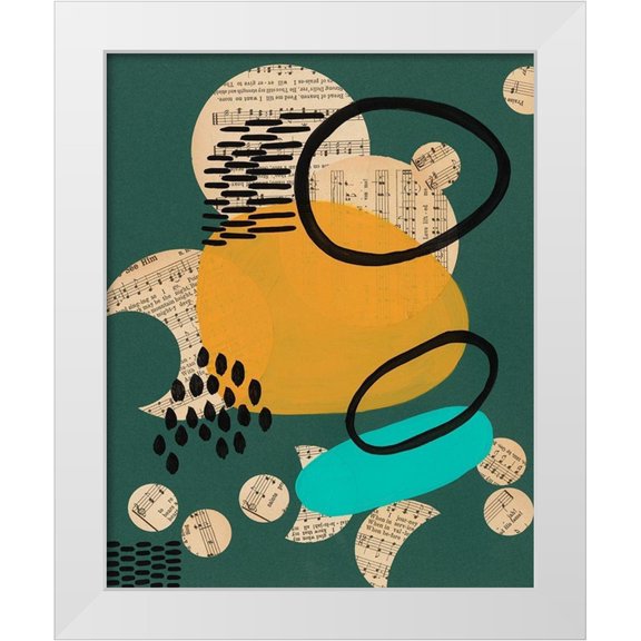 Moore, Regina 12x14 White Modern Wood Framed Museum Art Print Titled - Contemporary Configuration II