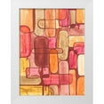 thumbnail image 1 of Moore, Regina 12x14 White Modern Wood Framed Museum Art Print Titled - Mod Sunset I, 1 of 4