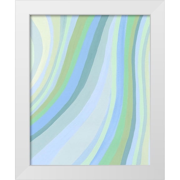 Moore, Regina 12x14 White Modern Wood Framed Museum Art Print Titled - Natural Flow II