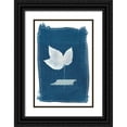 thumbnail image 1 of Moore, Regina 13x18 Black Ornate Wood Framed with Double Matting Museum Art Print Titled - Cyanotype Pressed Leaves II, 1 of 4