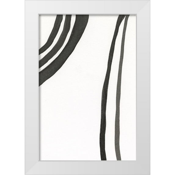 Moore, Regina 13x18 White Modern Wood Framed Museum Art Print Titled - Ink Lines III