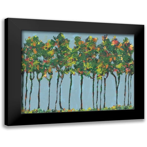 Moore, Regina 14x12 Black Modern Framed Museum Art Print Titled - Sunset Trees II