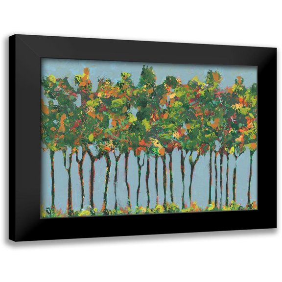 Moore, Regina 14x12 Black Modern Framed Museum Art Print Titled - Sunset Trees I