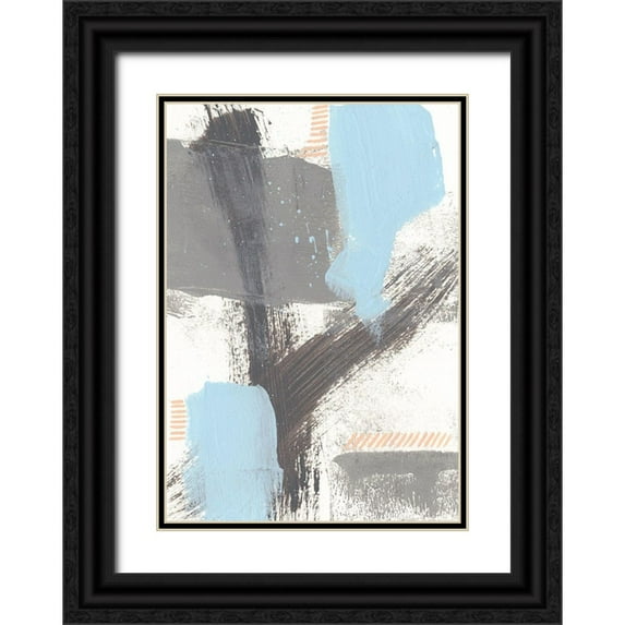 Moore, Regina 14x18 Black Ornate Wood Framed with Double Matting Museum Art Print Titled - Kenetic I
