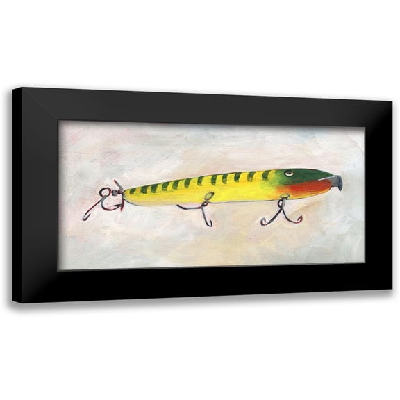 Moore, Regina 14x9 Black Modern Framed Museum Art Print Titled - Retro Fishing Lure I