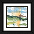thumbnail image 1 of Moore, Regina 15x15 Black Ornate Wood Framed with Double Matting Museum Art Print Titled - Stitched Landscape II, 1 of 4