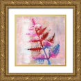 thumbnail image 1 of Moore, Regina 15x15 Gold Ornate Wood Framed with Double Matting Museum Art Print Titled - Dappled Fern I, 1 of 4