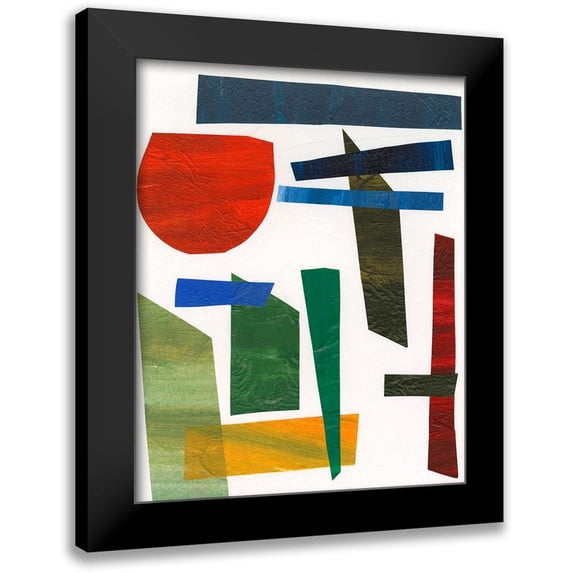 Moore, Regina 15x18 Black Modern Framed Museum Art Print Titled - Colorful Shapes II