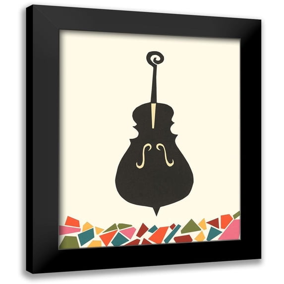 Moore, Regina 15x18 Black Modern Framed Museum Art Print Titled - Cut Paper Instruments I