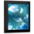 thumbnail image 1 of Moore, Regina 15x18 Black Modern Framed Museum Art Print Titled - Cyanotype Leaves I, 1 of 5