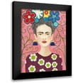 thumbnail image 1 of Moore, Regina 15x18 Black Modern Framed Museum Art Print Titled - Frida Floral I, 1 of 5