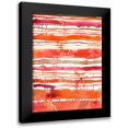 thumbnail image 1 of Moore, Regina 15x18 Black Modern Framed Museum Art Print Titled - Tangerine Stripes II, 1 of 5