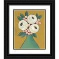 thumbnail image 1 of Moore, Regina 15x18 Black Ornate Wood Framed with Double Matting Museum Art Print Titled - Country Garden Bouquet II, 1 of 4