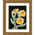 thumbnail image 1 of Moore, Regina 15x18 Gold Ornate Wood Framed with Double Matting Museum Art Print Titled - Pop Flowers I, 1 of 4