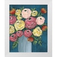 thumbnail image 1 of Moore, Regina 15x18 White Modern Wood Framed Museum Art Print Titled - Loose Floral I, 1 of 4