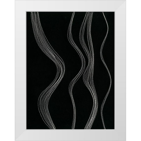 Moore, Regina 15x18 White Modern Wood Framed Museum Art Print Titled - Rippling Stitches II