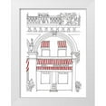 thumbnail image 1 of Moore, Regina 15x18 White Modern Wood Framed Museum Art Print Titled - Striped Awning IV, 1 of 4