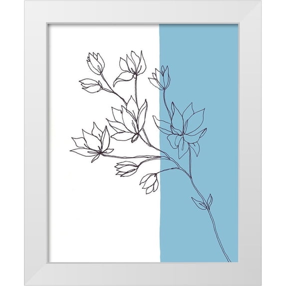 Moore, Regina 15x18 White Modern Wood Framed Museum Art Print Titled - Sweet Stems I